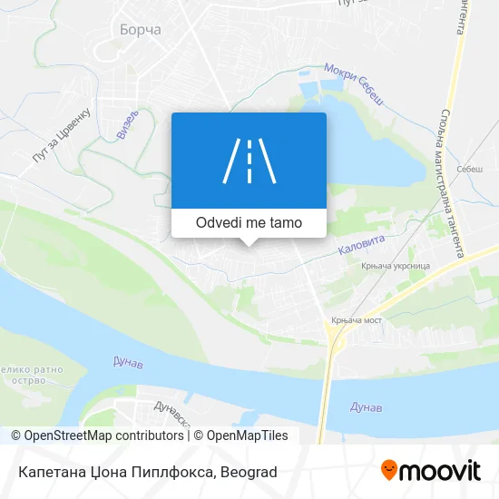 Капетана Џона Пиплфокса mapa
