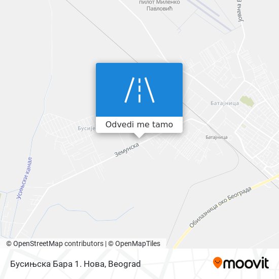 Бусињска Бара 1. Нова mapa