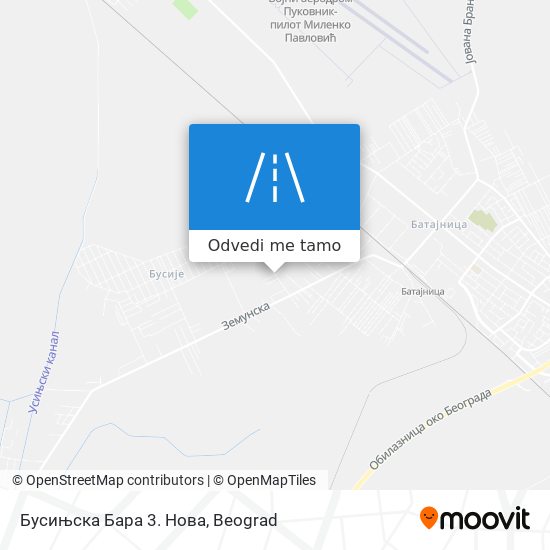 Бусињска Бара 3. Нова mapa