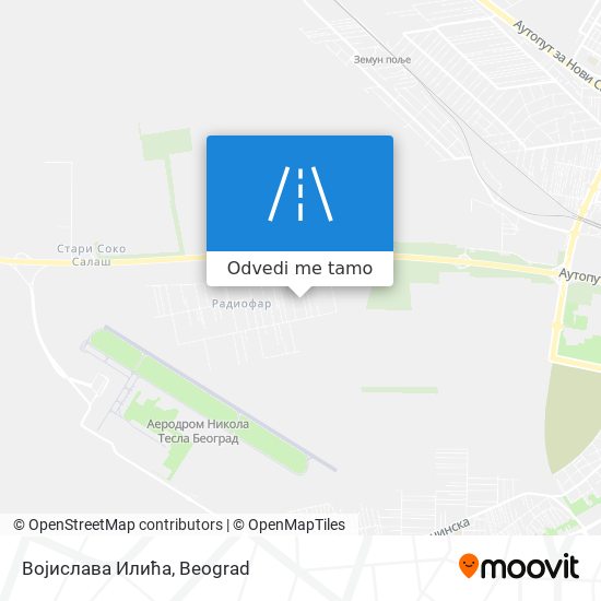 Војислава Илића mapa