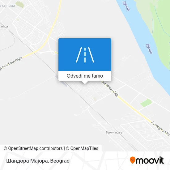 Шандора Мајора mapa