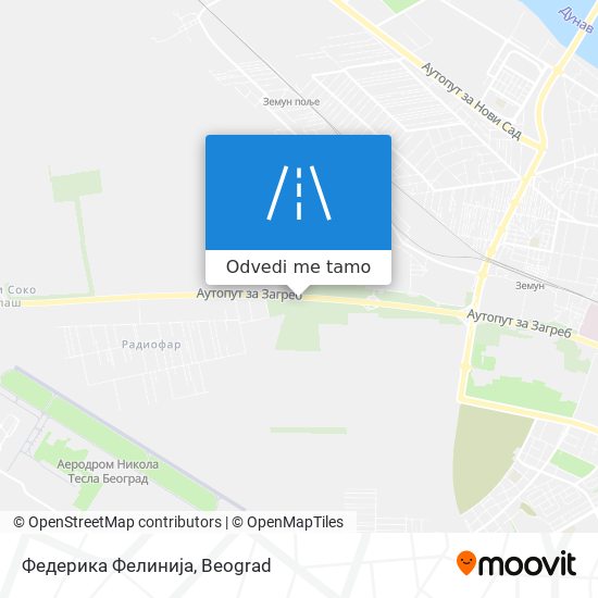 Федерика Фелинија mapa