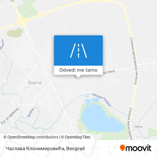 Часлава Клонимировића mapa