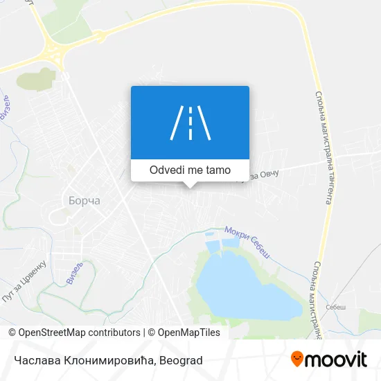 Часлава Клонимировића mapa