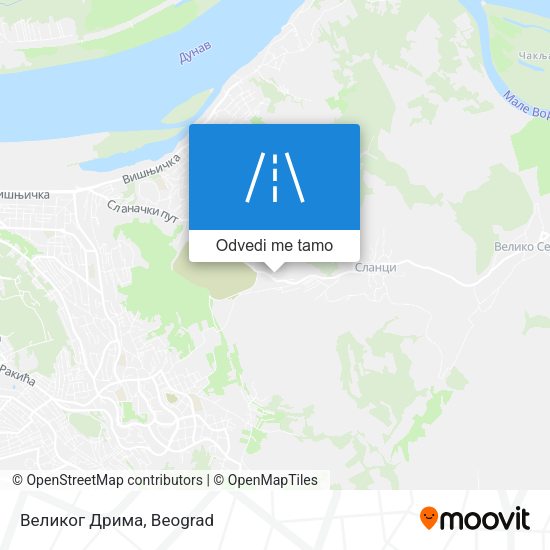 Великог Дрима mapa
