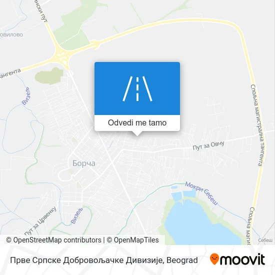 Прве Српске Добровољачке Дивизије mapa