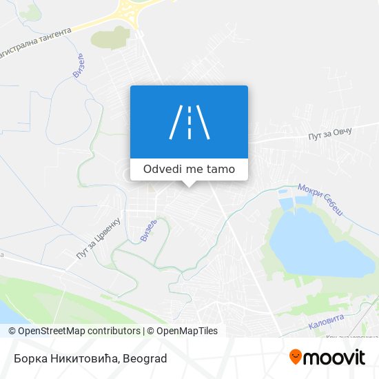 Борка Никитовића mapa