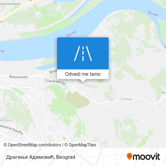 Драгиње Адамовић mapa