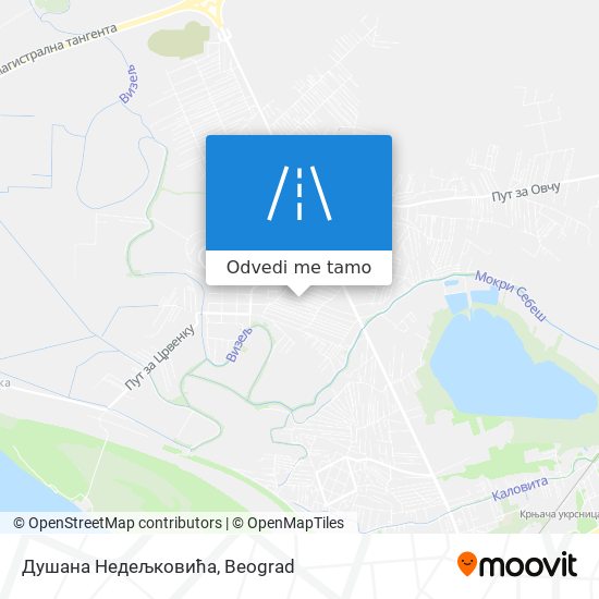 Душана Недељковића mapa