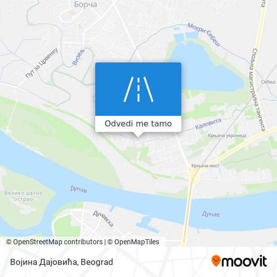 Војина Дајовића mapa