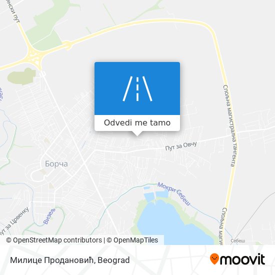 Милице Продановић mapa