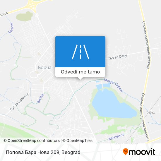 Попова Бара Нова 209 mapa