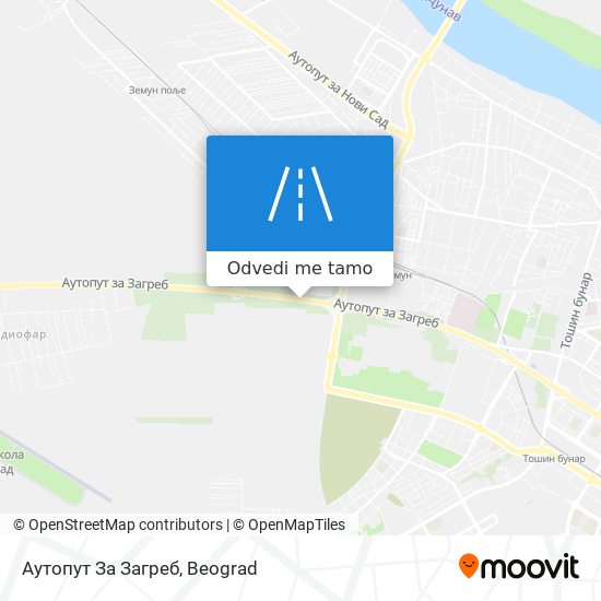 Аутопут За Загреб mapa