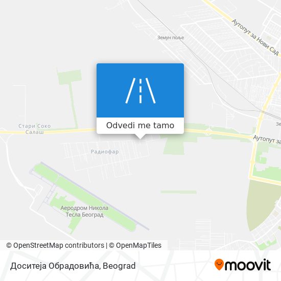 Доситеја Обрадовића mapa