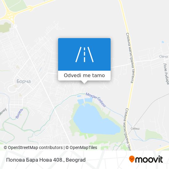 Попова Бара Нова 408. mapa