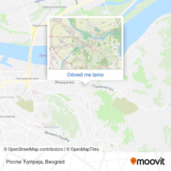 Роспи Ћуприја mapa