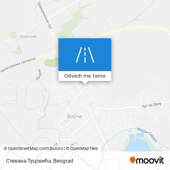 Стевана Туцовића mapa