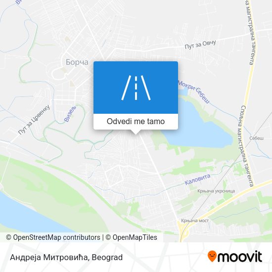 Андреја Митровића mapa