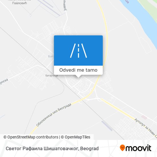 Светог Рафаила Шишатовачког mapa