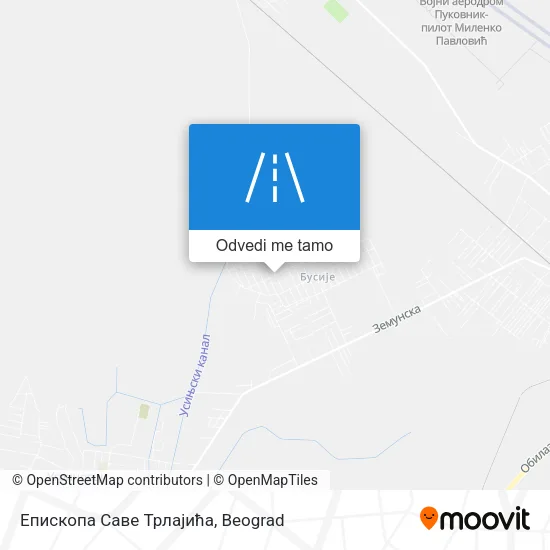 Епископа Саве Трлајића mapa