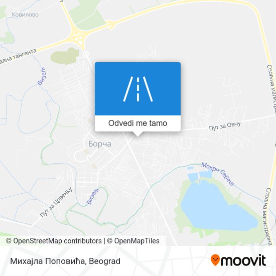 Михајла Поповића mapa