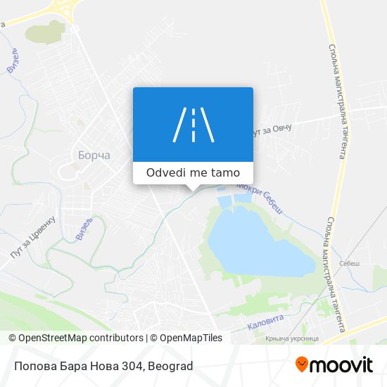 Попова Бара Нова 304 mapa