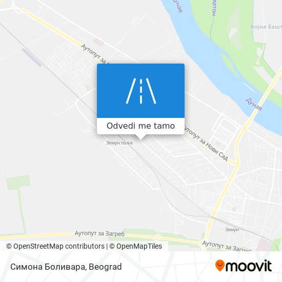 Симона Боливара mapa