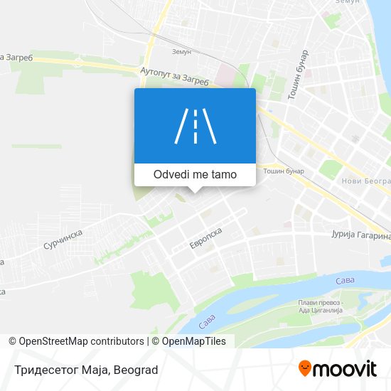 Тридесетог Маја mapa