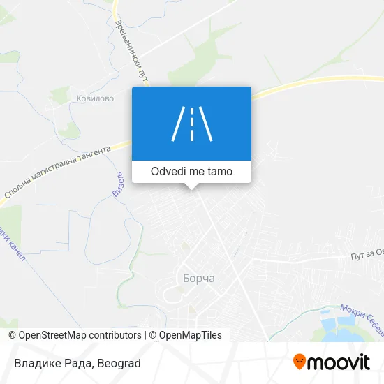 Владике Рада mapa