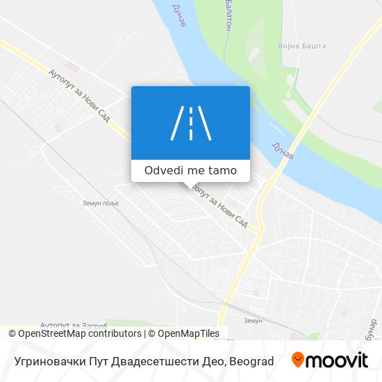 Угриновачки Пут Двадесетшести Део mapa