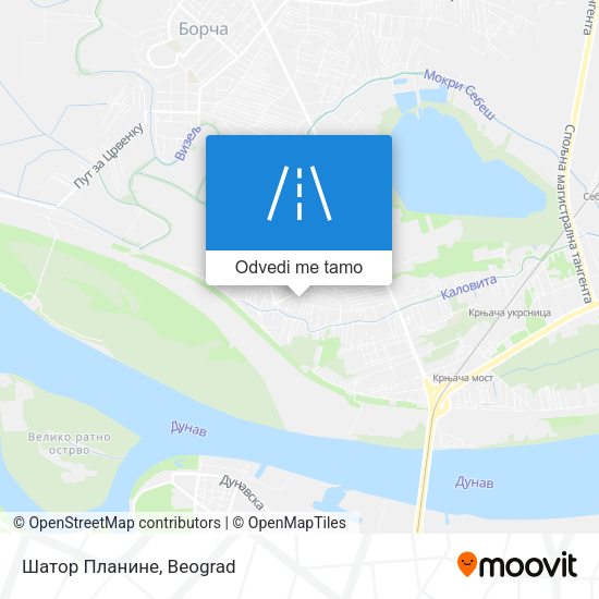 Шатор Планине mapa