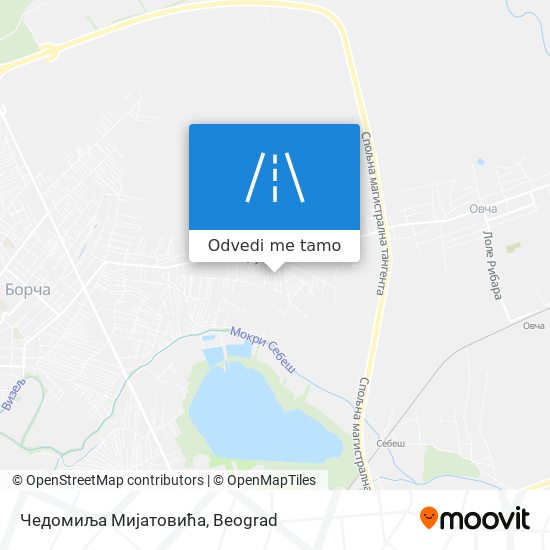 Чедомиља Мијатовића mapa