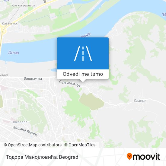 Тодора Манојловића mapa