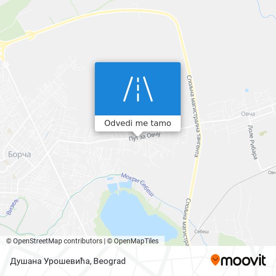 Душана Урошевића mapa