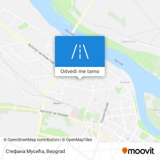 Стефана Мусића mapa