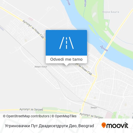 Угриновачки Пут Двадесетдруги Део mapa