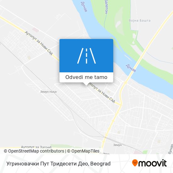 Угриновачки Пут Тридесети Део mapa