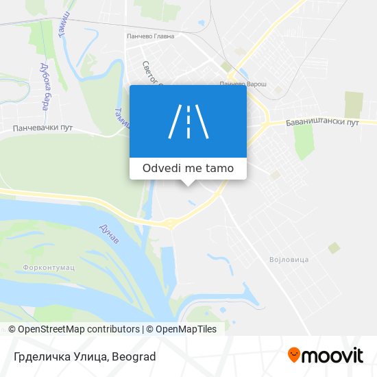 Грделичка Улица mapa