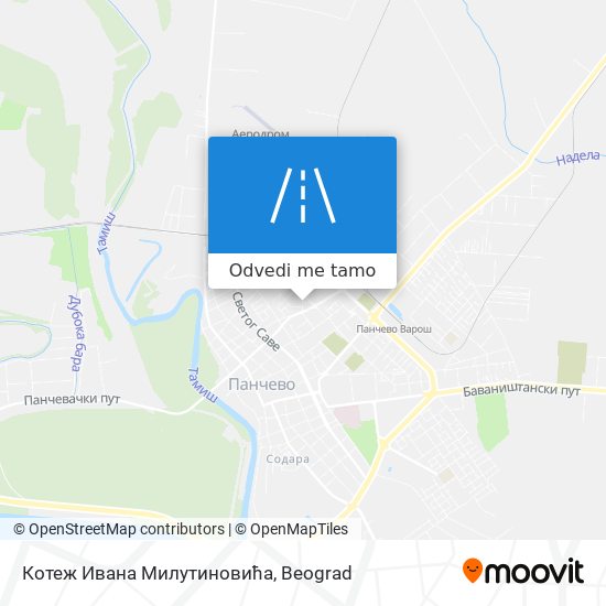 Котеж Ивана Милутиновића mapa