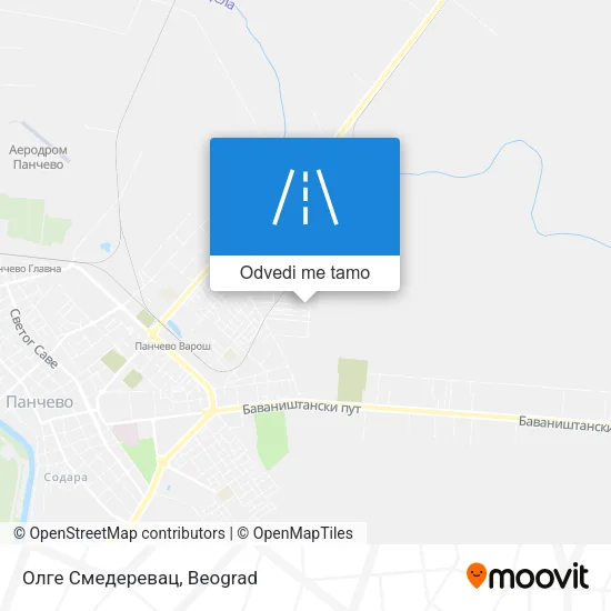 Олге Смедеревац mapa