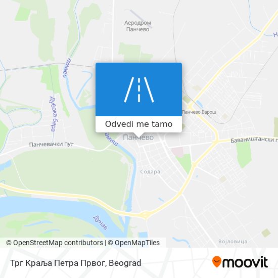 Трг Краља Петра Првог mapa