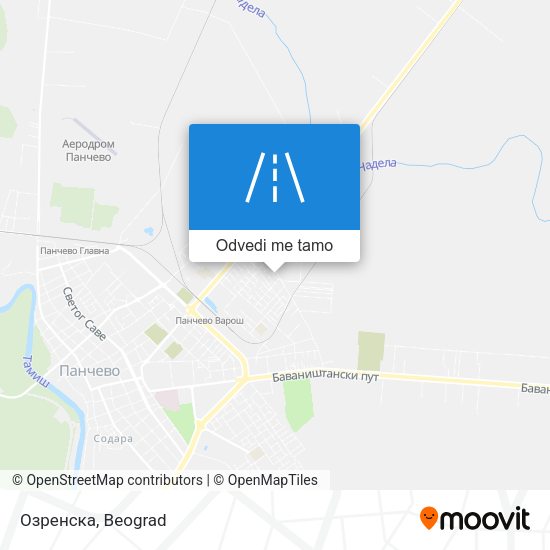 Озренска mapa