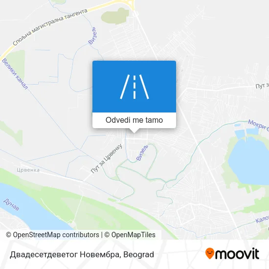Двадесетдеветог Новембра mapa
