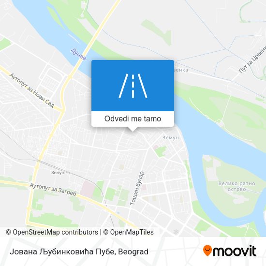 Јована Љубинковића Пубе mapa