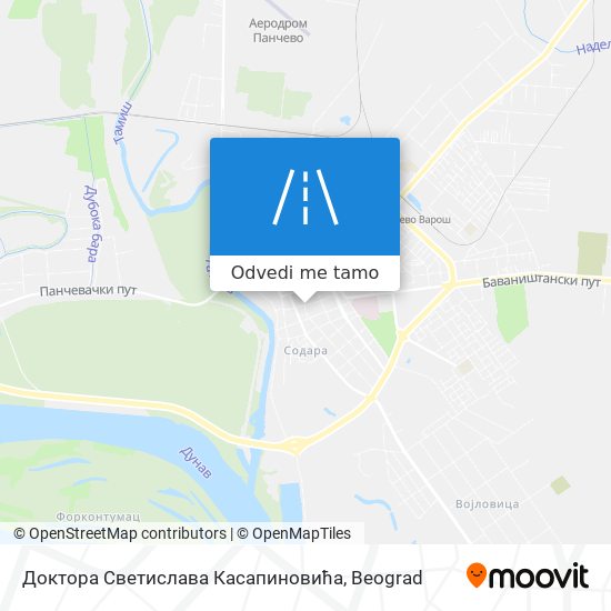 Доктора Светислава Касапиновића mapa