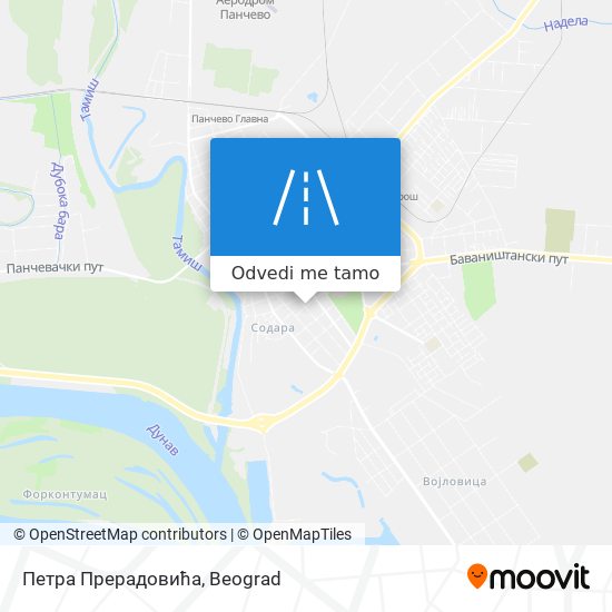 Петра Прерадовића mapa