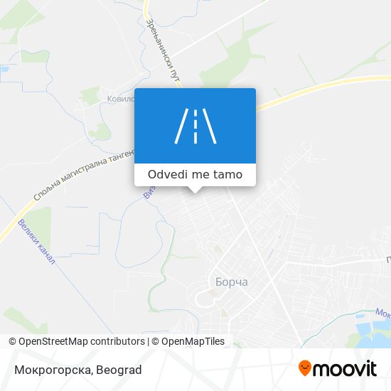 Мокрогорска mapa