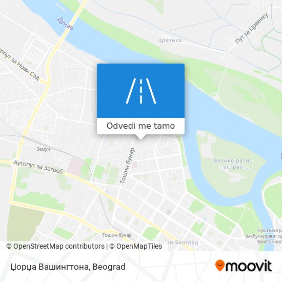 Џорџа Вашингтона mapa