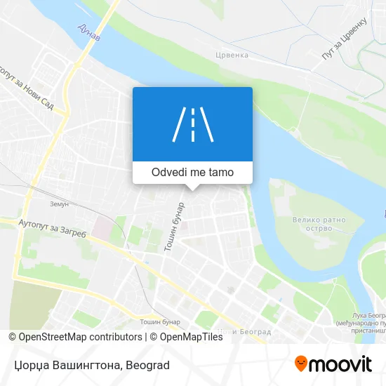 Џорџа Вашингтона mapa