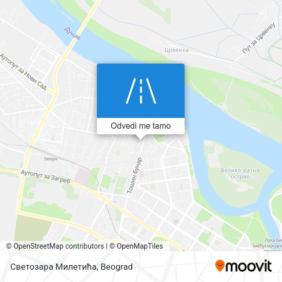 Светозара Милетића mapa